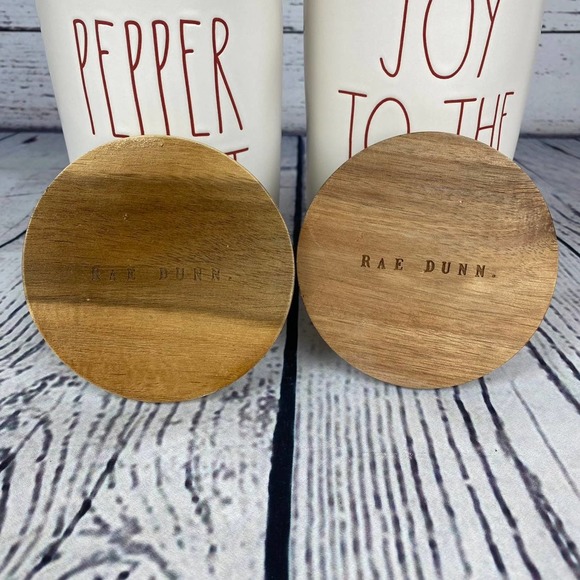 🎄 Rae Dunn Peppermint & Joy To The World Christmas Canister Set - Picture 9 of 9